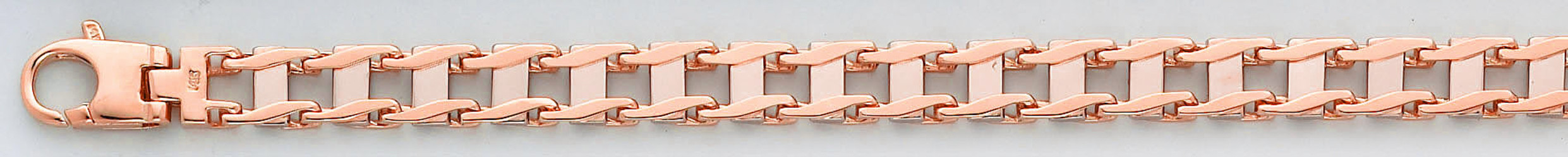 14k Rose Gold Fancy Hand Made Chain 8.6mm 30 Inches